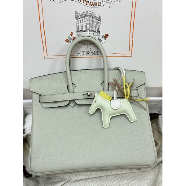 Birkin25  Gris NeveSilver Hardware