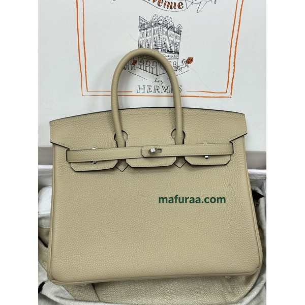 Birkin25  S2/ Trench   Togo Silver Hardware