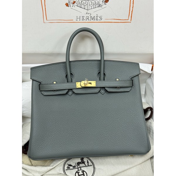 Birkin25  63/Vert Amande  Togo Gold Hardware