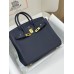 Birkin25  2Z/ Blue nuit  Togo Gold Hardware