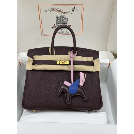 Birkin25 0G/Rouge Sellier  Togo Gold Hardware