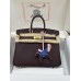 Birkin25 0G/Rouge Sellier  Togo Gold Hardware