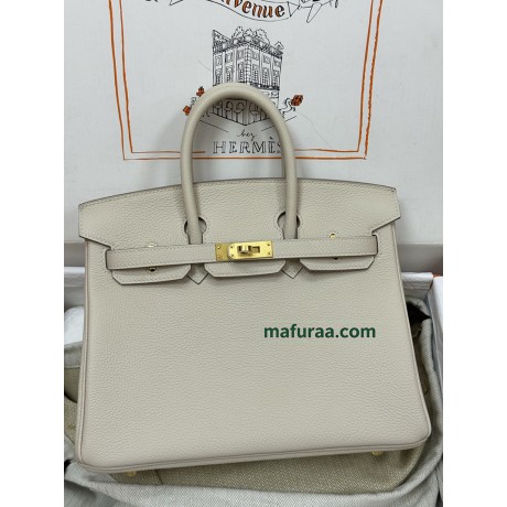 Birkin25cm 10/Craie   Togo Gold Hardware