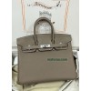 Birkin25cm  18/Étoupe Grey Togo Silver Hardware
