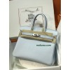 Birkin30 08/Blue Pale Epsom Silver Hardware
