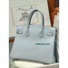 Birkin30 08/Blue Pale Epsom Silver Hardware