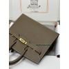 Birkin 25cm 18/Étoupe Grey  Epsom Gold Hardware