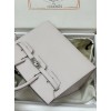 Birkin 25cm 9W/Crocus  Epsom Silver Hardware
