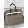 Birkin 25cm 18/Étoupe Grey (Étoupe)  Epsom
