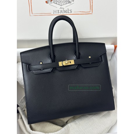 Birkin25cm 89/Black (Noir) 