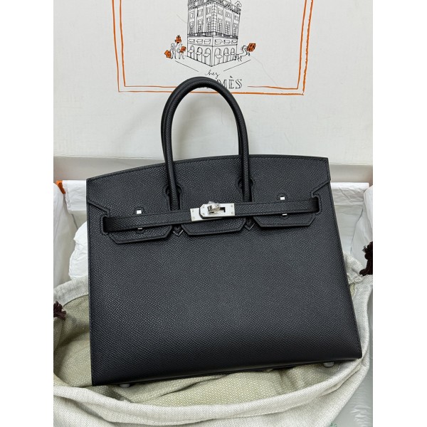 Birkin25cm 89/Black (Noir) 