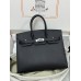 Birkin25cm 89/Black (Noir)