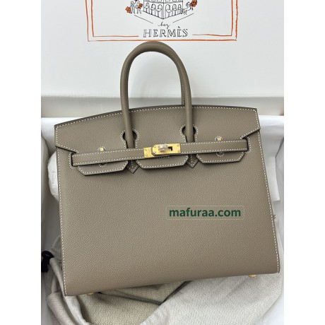 Birkin25cm 18/Étoupe Grey (Étoupe)  Epsom