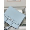 Birkin25cm 08/Blue Pale  swift  Silver Hardware