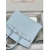 Birkin25cm 08/Blue Pale swift Silver Hardware