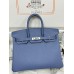 Birkin25cm R2/Blue Agate swift Silver Hardware