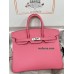 Birkin25cm 8W/Rose Azalee swift Silver Hardware