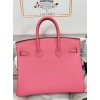 Birkin25cm 8W/Rose Azalee swift  Silver Hardware