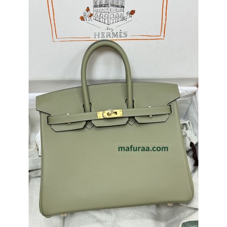 Birkin25cm Q1/Sauge   swift   Gold Hardware