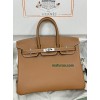 Birkin25cm 37 /Gold   swift  Silver Hardware