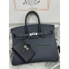 Birkin25cm 2Z/Blue nuit  swift  Silver Hardware