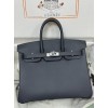 Birkin25cm 2Z/Blue nuit  swift  Silver Hardware