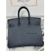 Birkin25cm 2Z/Blue nuit swift Silver Hardware