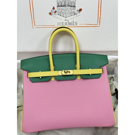 Birkin25cm 5P/Pink swift   Gold Hardware