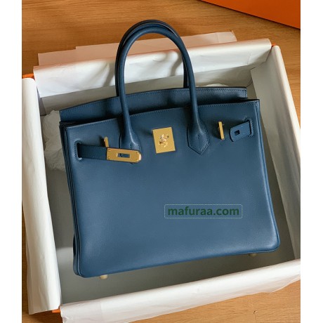 Birkin30cm S4/Deep Blue  swift  Gold Hardware