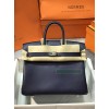 Birkin25cm 73/Blue Saphir  swift Silver Hardware