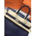 Birkin25cm 73/Blue Saphir swift Silver Hardware