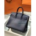Birkin25cm 73/Blue Saphir swift Silver Hardware