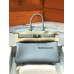 Birkin25cm J7/Blue Lin swift Silver Hardware