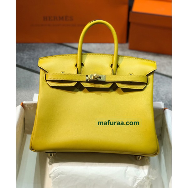 Birkin25cm 9D/Jaune Ambre swift  Gold Hardware