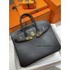 Birkin25cm 89//Black (Noir) 