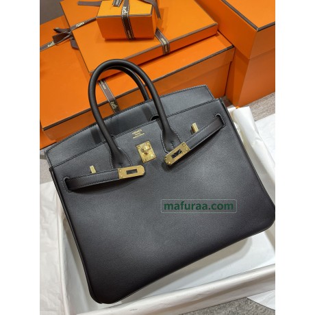 Birkin25cm 89//Black (Noir) 