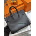 Birkin25cm 89//Black (Noir)