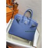 Birkin25cm R2/Blue Agate  swift Silver Hardware