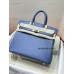 Birkin25cm R2/Blue Agate swift Silver Hardware