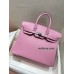 Birkin25cm 5P/Pink swift Silver Hardware