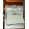 Birkin25cm 80/Pearl Grey (Gris Perle)   swift 