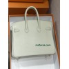 Birkin25cm 80/Pearl Grey (Gris Perle)   swift 