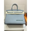 Birkin35cm J7/Blue Lin  swift Silver Hardware
