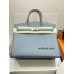 Birkin35cm J7/Blue Lin swift Silver Hardware