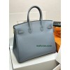 Birkin35cm J7/Blue Lin  swift Silver Hardware