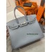Birkin35cm J7/Blue Lin swift Silver Hardware