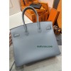 Birkin35cm J7/Blue Lin swift Silver Hardware