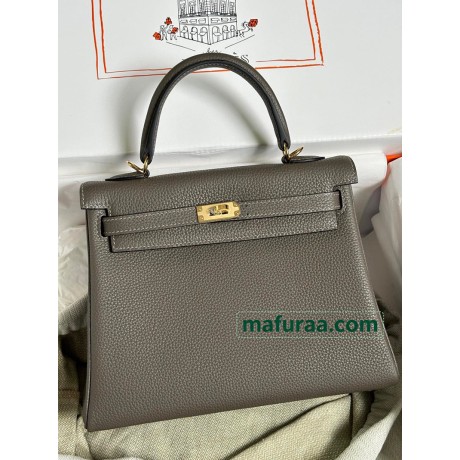 Kelly28cm 8F/Etain  Togo Gold Hardware