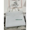 Kelly28cm 01White (Blanc)  Togo Silver Hardware