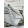 Kelly28cm 01White (Blanc)  Togo Silver Hardware